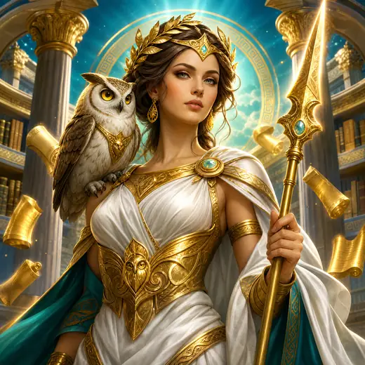Ilustrasi permainan slot Wisdom of Athena